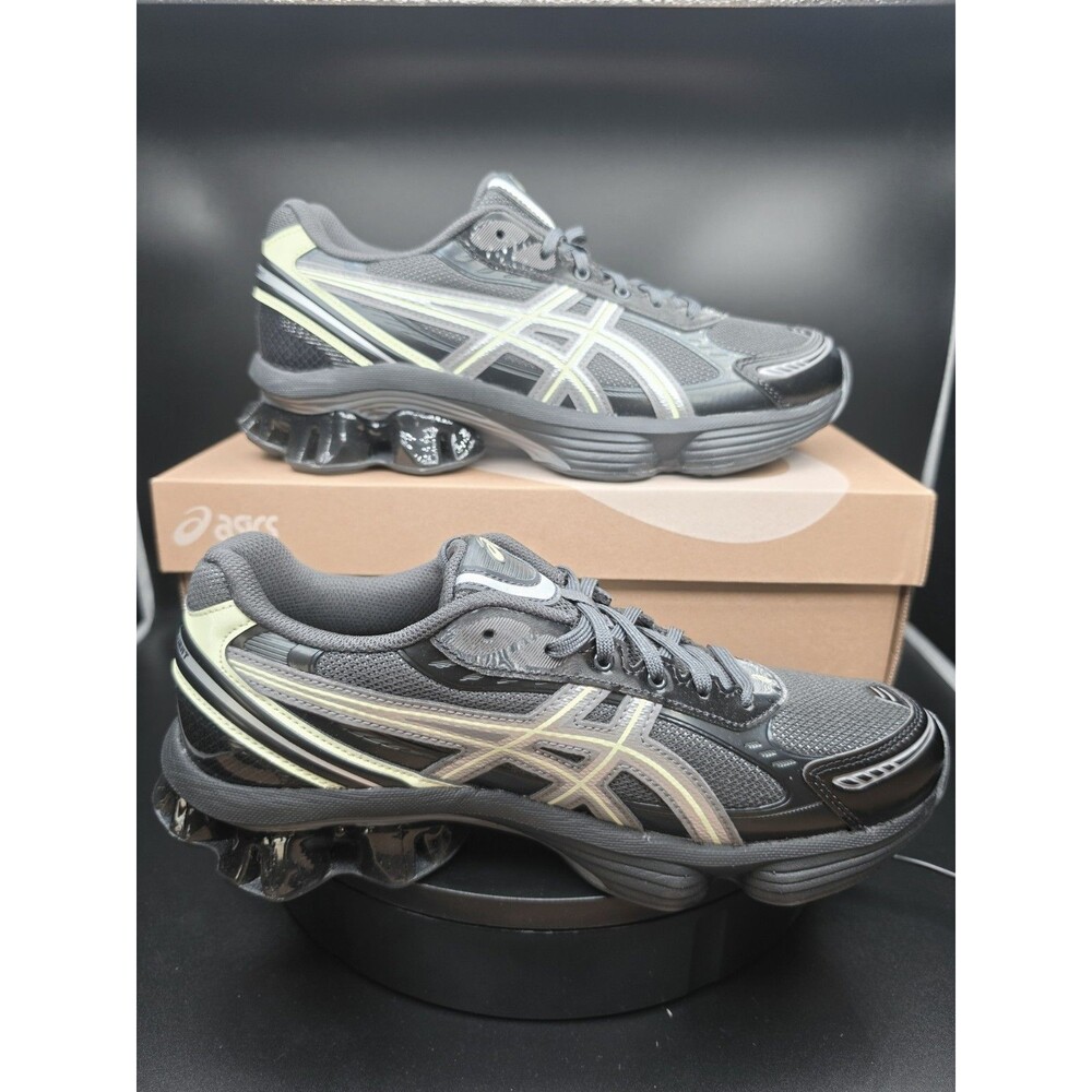 ASICS GEL-KINETIC FLUENT Low Top Lace-Up Sneaker Graphite/Yellow 8 MEN/9.5 WOMEN